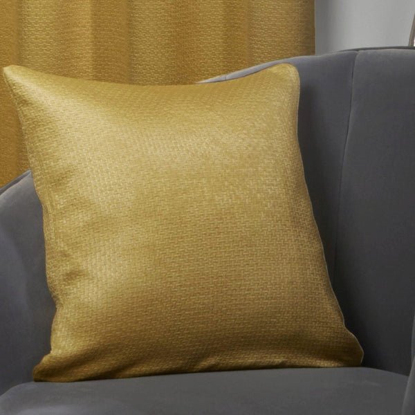 Ambiance Embossed Ochre Cushion Cover 17" x 17" - Ideal