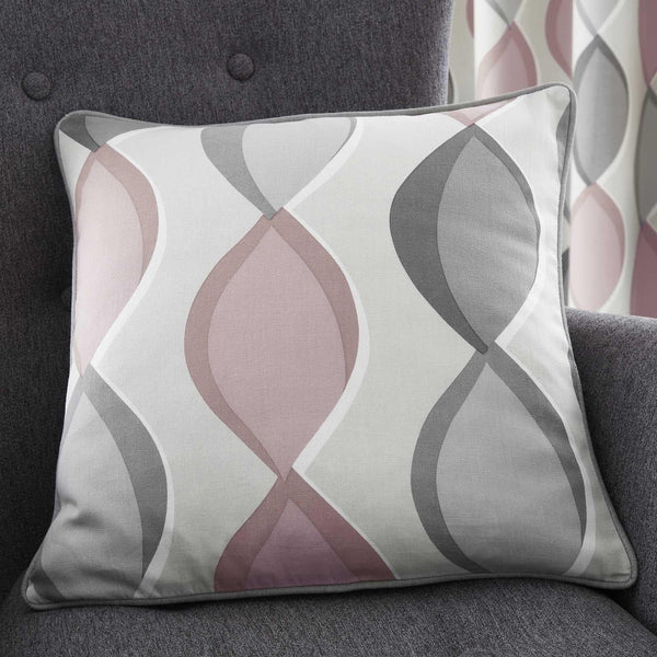 Lennox Geometric Blush Cushion Cover 17" x 17" -  - Ideal Textiles