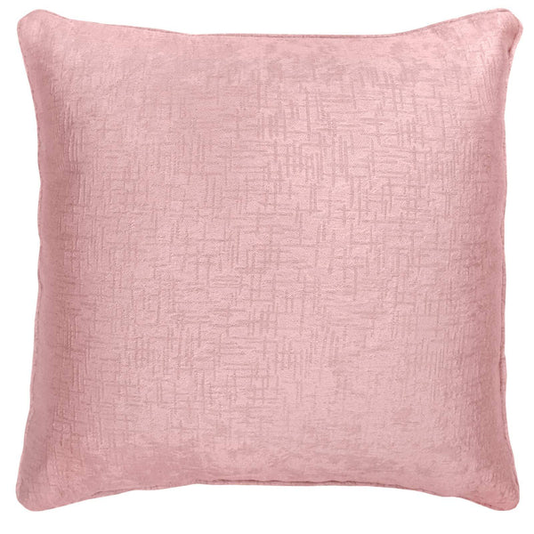 Vogue Textured Blush Cushion Covers 17" x 17" -  - Ideal Textiles