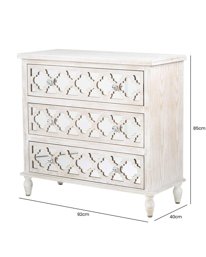 Maine Washed Wood Chest of Drawers - Ideal