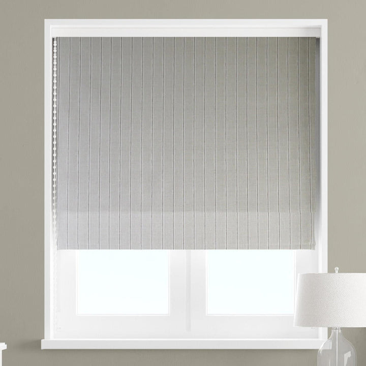 Rowing Stripe Pebble Made To Measure Roman Blind -  - Ideal Textiles
