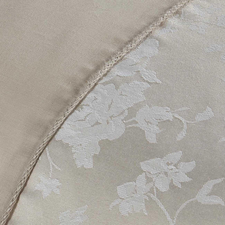 Imelda Floral Jacquard Ivory Duvet Cover Set - Ideal