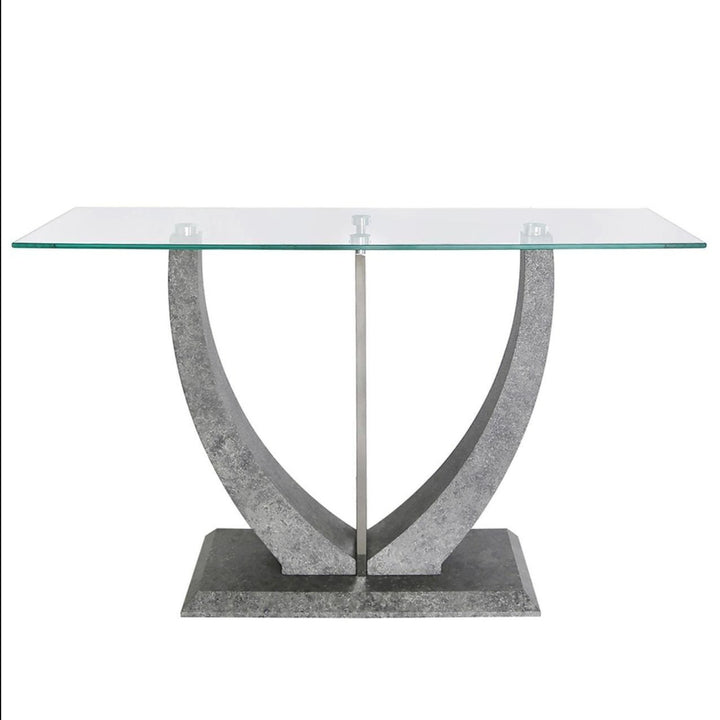 Flint Cement Effect Console Table - Ideal