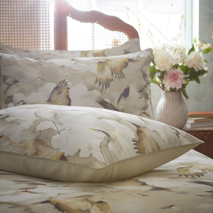 Flyway Exotic Piped Natural Duvet Cover Set - Ideal