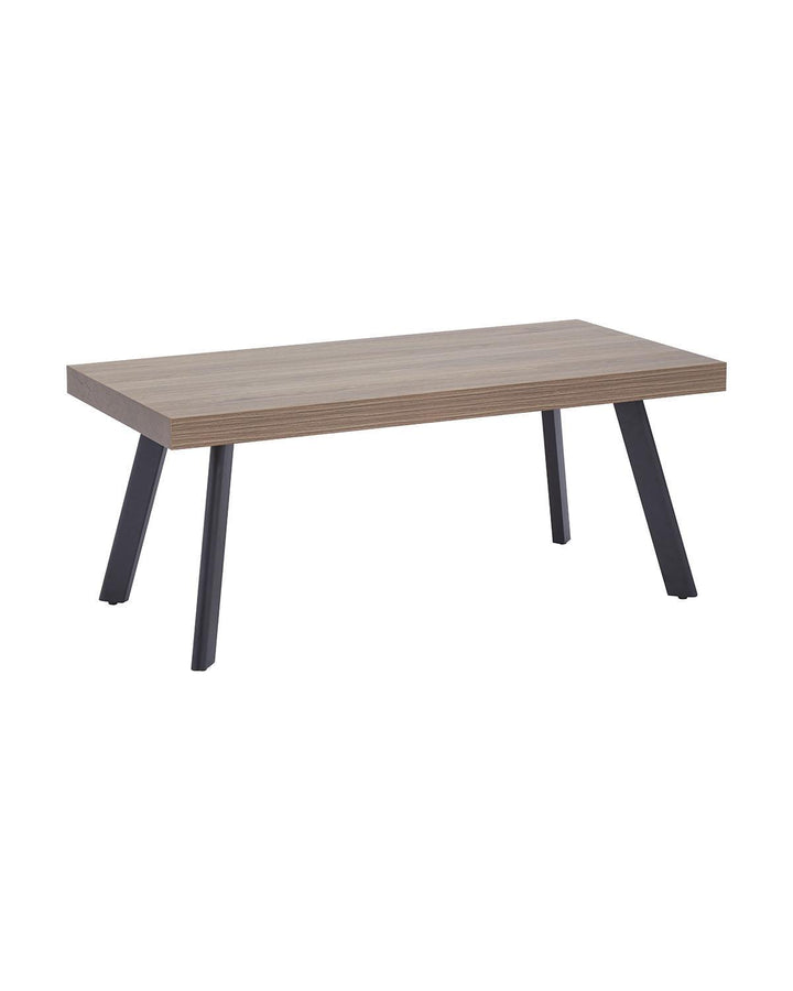 Caen Sustainably Sourced Wood Coffee Table with Black Metal Splayed Legs - Ideal