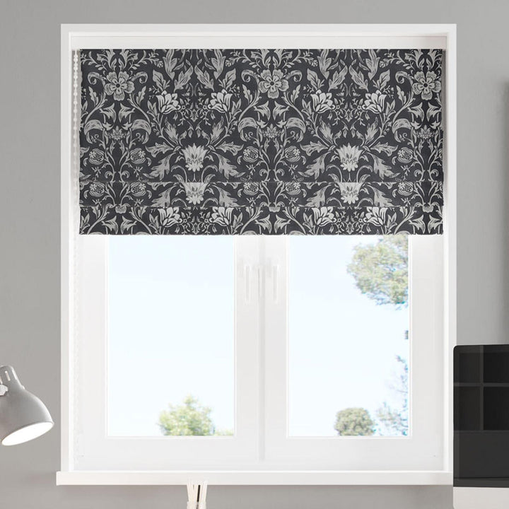 Rococo Ebony Made To Measure Roman Blind -  - Ideal Textiles