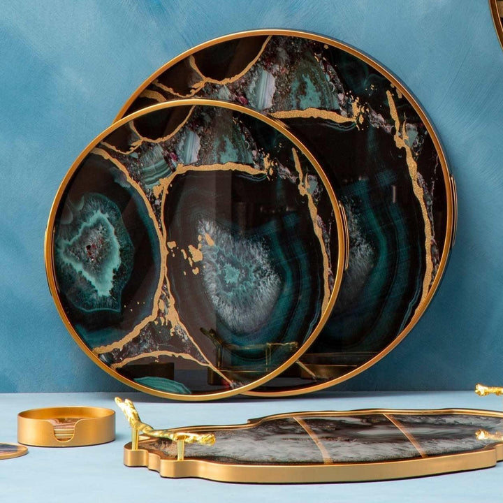 Set of 2 Soraya Decorative Trays - Ideal