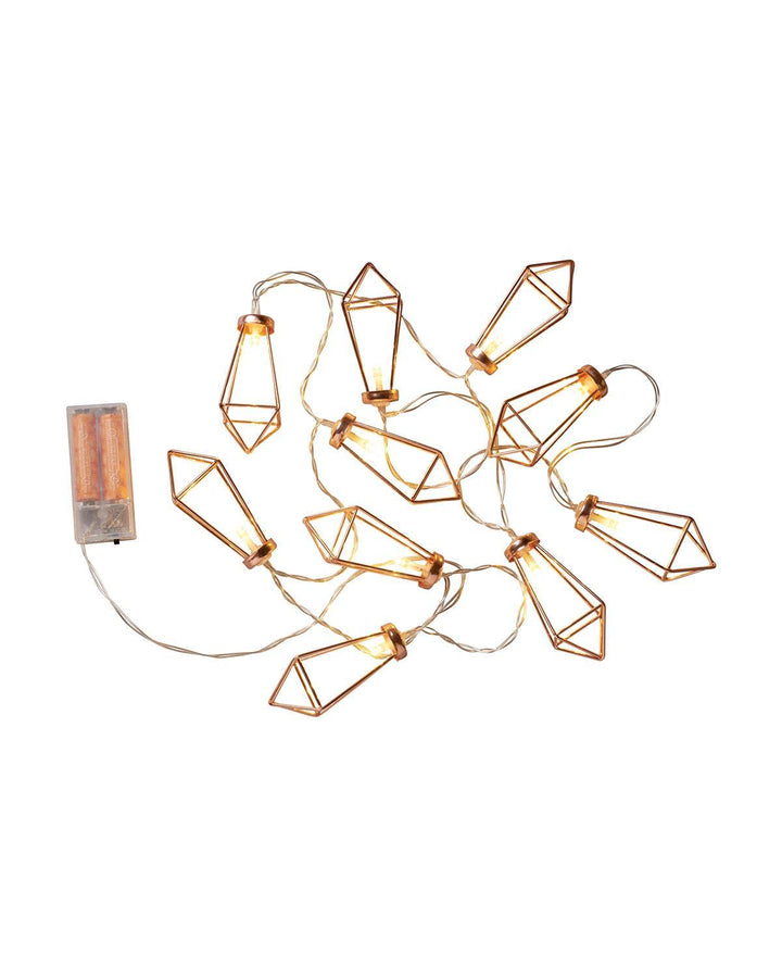 Rose Gold Diamond Cage String Lights - Ideal