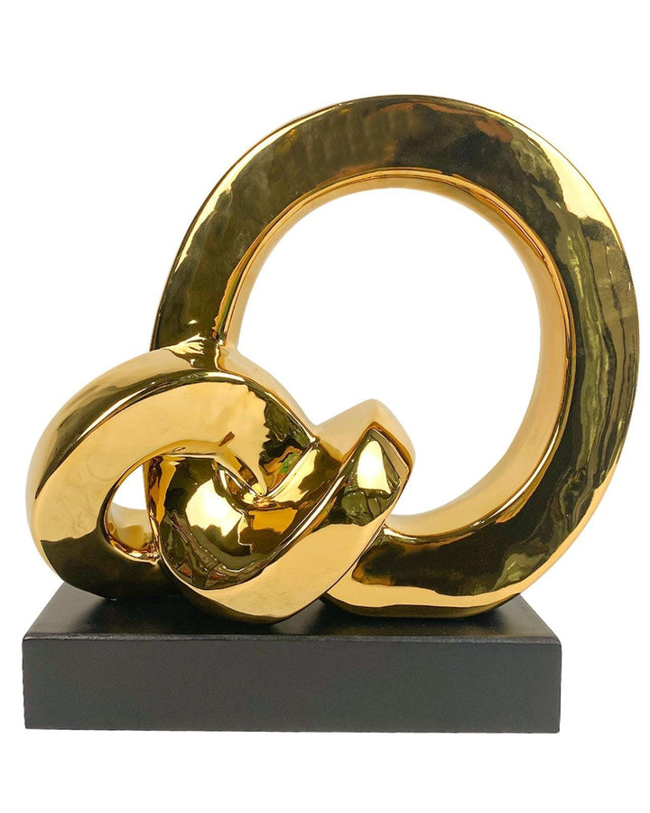 Amari Gold Ring Sculpture - Ideal