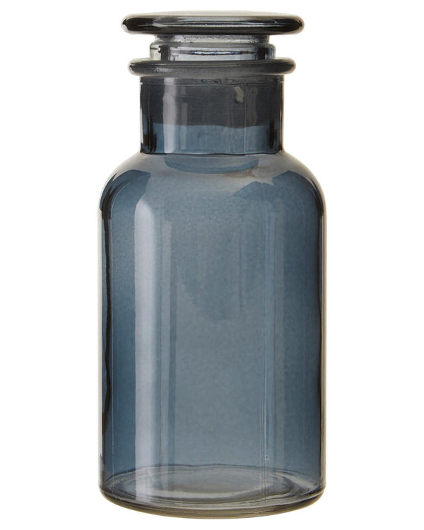 Apothecary Smoke Grey Glass Bottles - Ideal