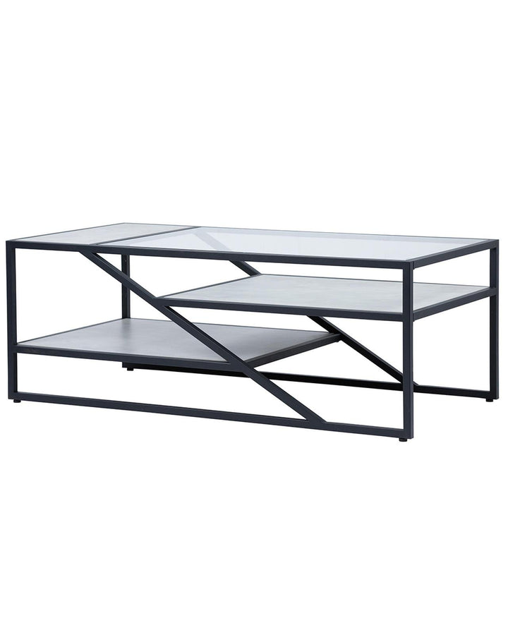 Carbon Black Tiered Coffee Table - Ideal