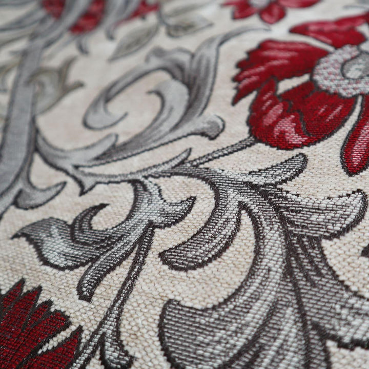 FABRIC SAMPLE - Chalfont Ruby Woven Jacquard -  - Ideal Textiles