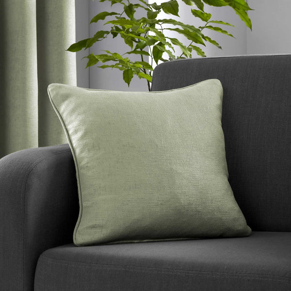 Strata Textured Green Cushion Cover 17'' x 17'' -  - Ideal Textiles