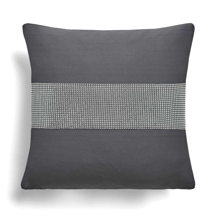Palace Diamante Charcoal Cushion Cover 18'' x 18'' -  - Ideal Textiles