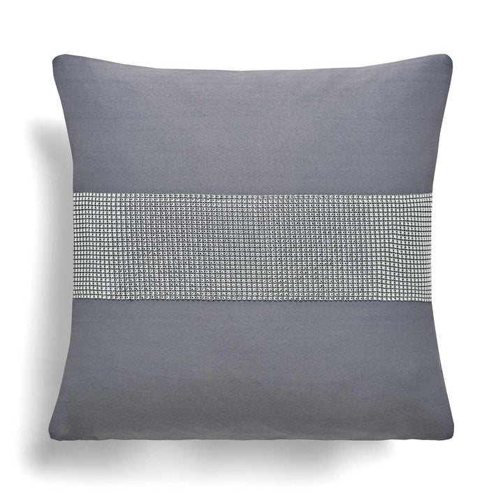 Palace Diamante Silver Cushion Cover 18'' x 18'' -  - Ideal Textiles