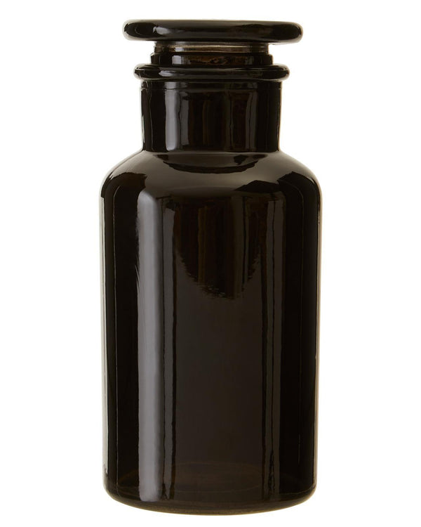 Apothecary Black Glass Bottles - Ideal