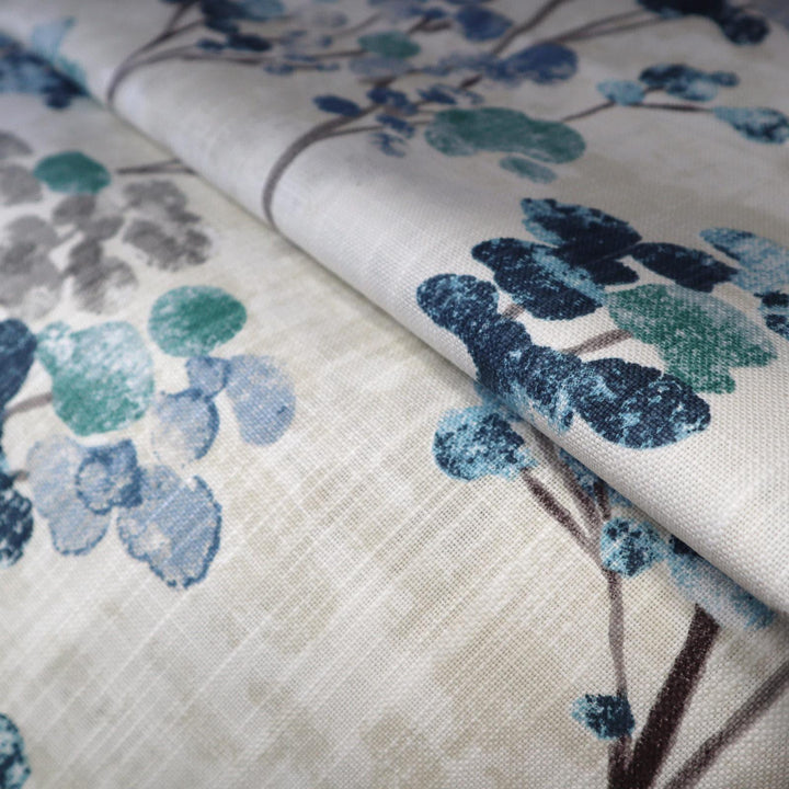 Amelia Teal Made To Measure Curtains -  - Ideal Textiles