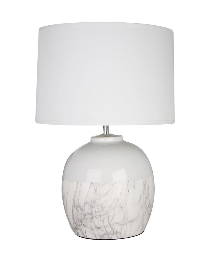 Two-Tone White Doone Table Lamp - Ideal
