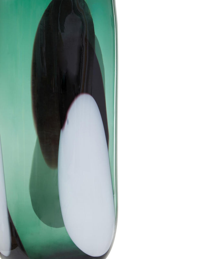 Large Dani Green Glass Vase - Ideal