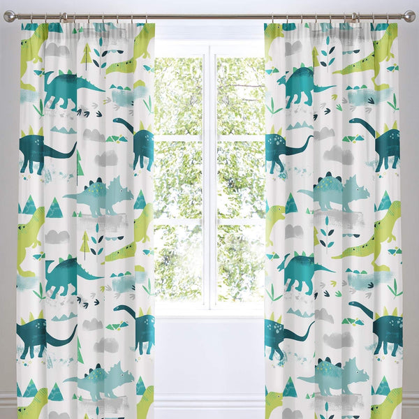 Dino Tape Top Curtains Kids Curtains Bedlam   