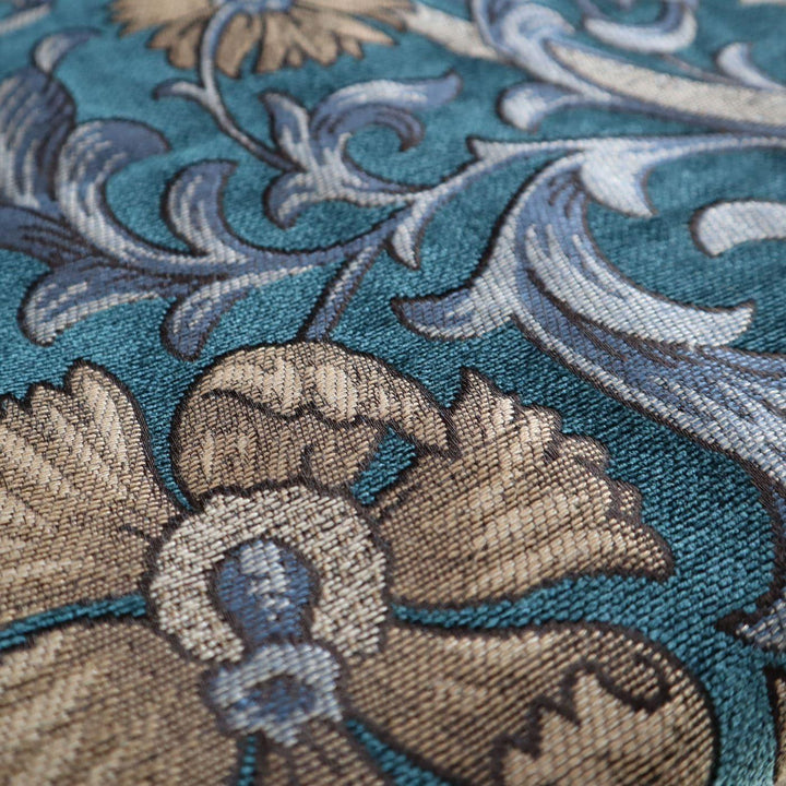 FABRIC SAMPLE - Chalfont Verdigris Woven Jacquard -  - Ideal Textiles