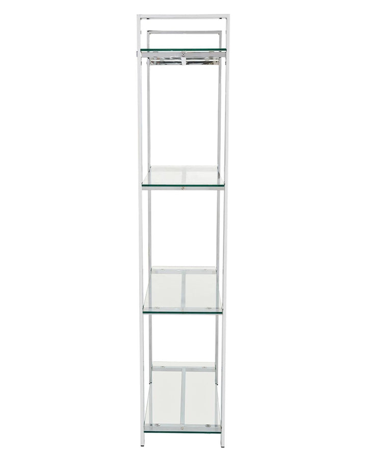 Vogue Chrome 4 Shelf Tall Shelving Unit - Ideal