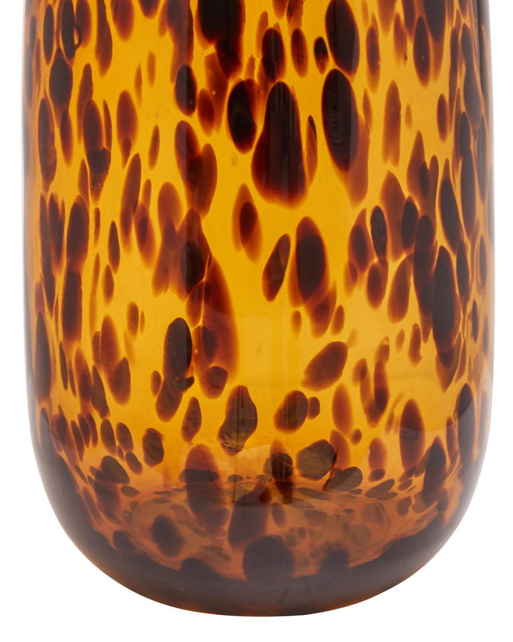 Zoey Tall Tortoiseshell Glass Vase - Ideal