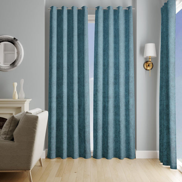 Savoy Teal Made To Measure Curtains -  - Ideal Textiles