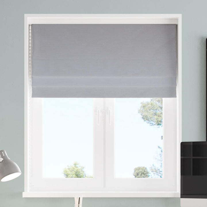 Lucida Grey Made To Measure Roman Blind -  - Ideal Textiles