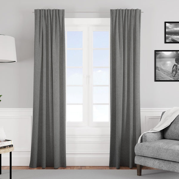 Jovonna Pewter Made To Measure Curtains -  - Ideal Textiles