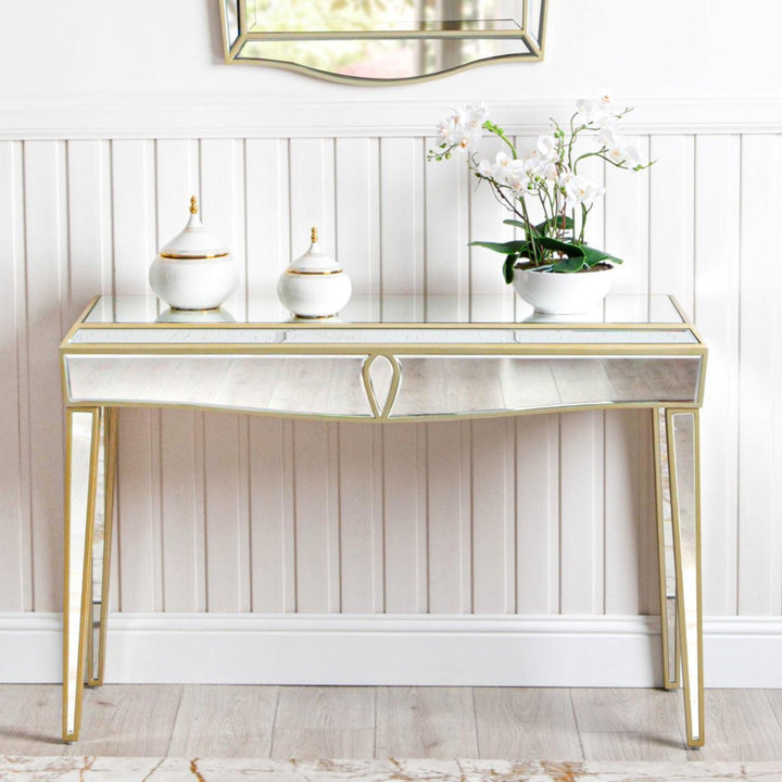 Ana Champagne Console Table - Ideal