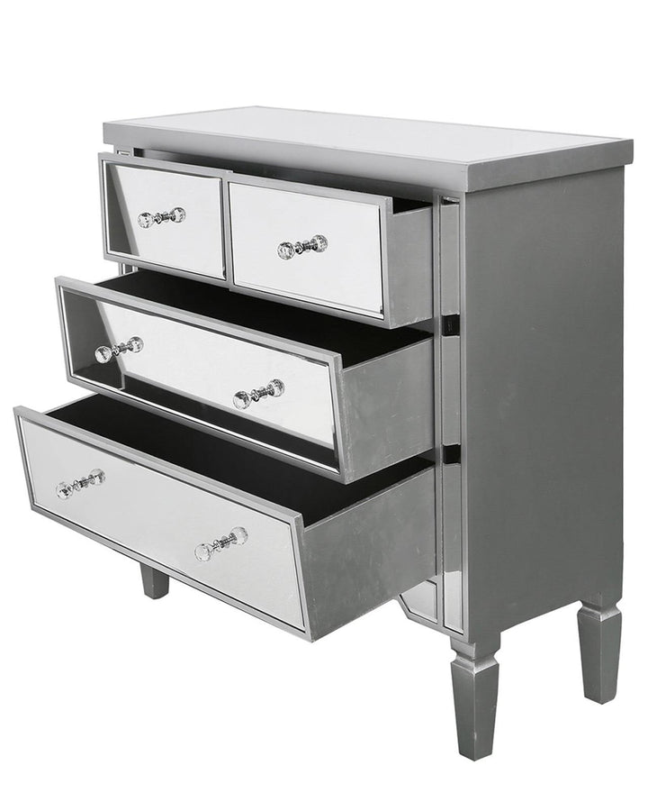 Capri Mirrored Chest of Drawers - Ideal