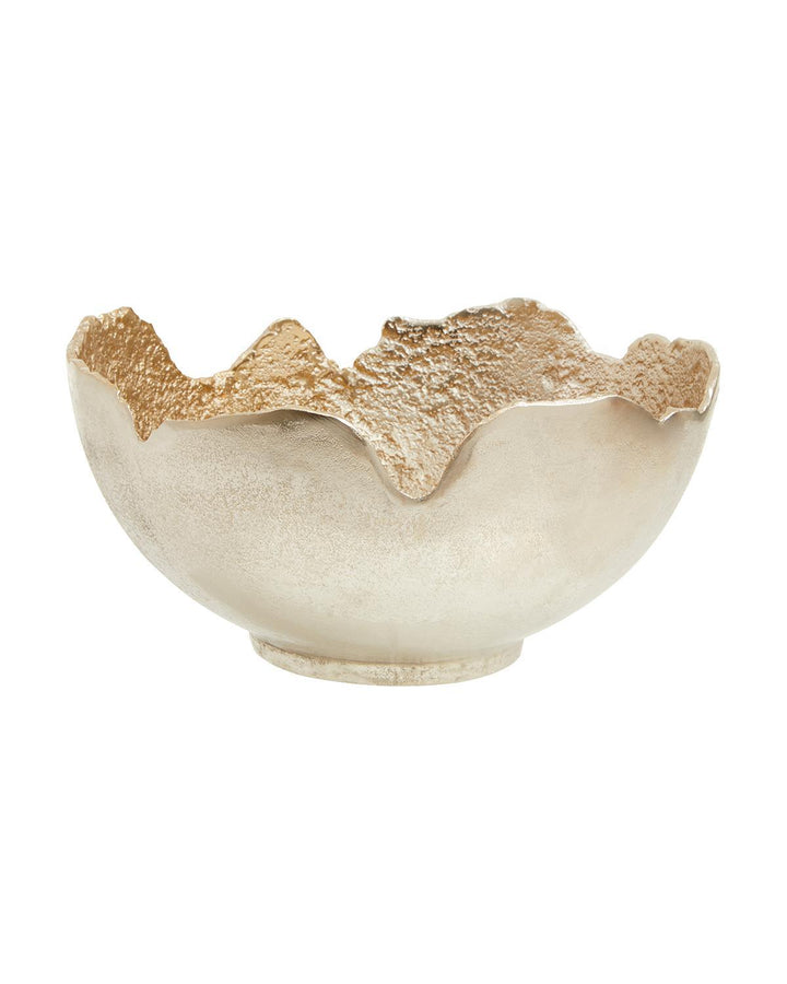 Killin Asymmetric Metallic Decorative Bowl (Large) - Ideal
