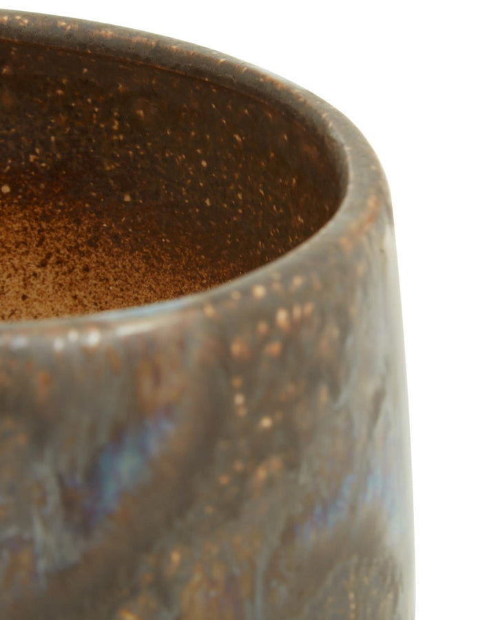 Seda Brown Reactive Glaze Plant Pot - Ideal