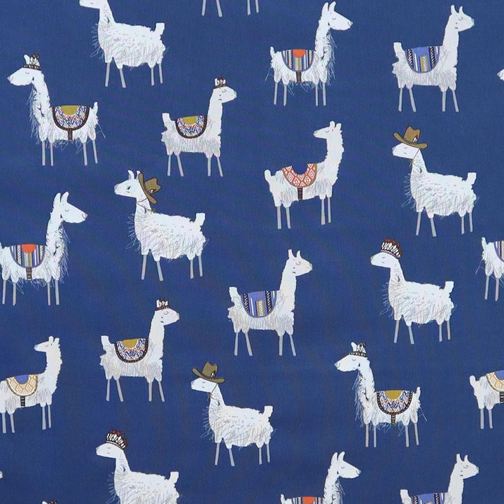 Alpaca Indigo Made To Measure Roman Blind -  - Ideal Textiles