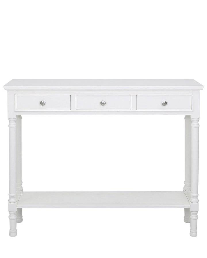 Braemar White Wood Console Table - Ideal