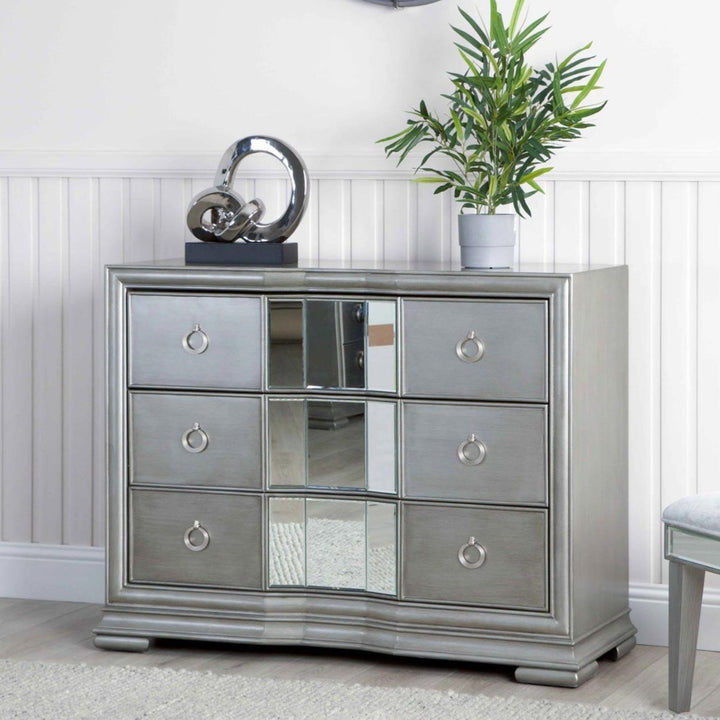 Florence Grey 3 Drawer Chest - Ideal