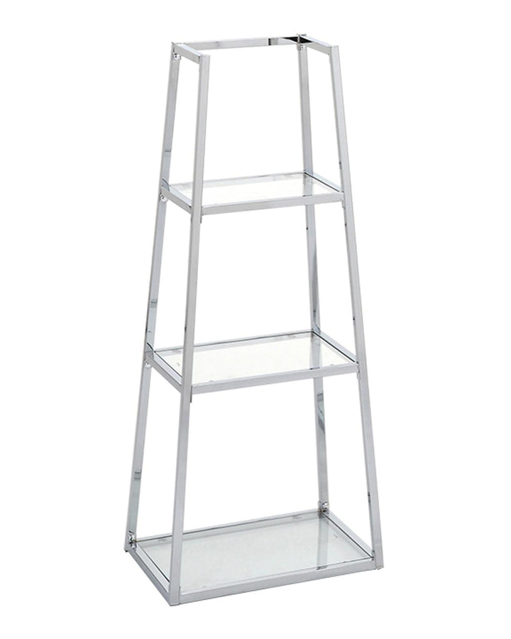 Luxor Chrome 3 Shelf Ladder Shelving Unit - Ideal