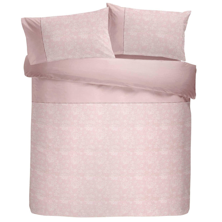 Blossom Floral Jacquard Blush Pink Duvet Cover Set -  - Ideal Textiles