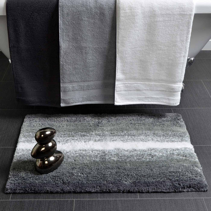 Kempton Ombre Non-Slip Bath Mat Grey -  - Ideal Textiles