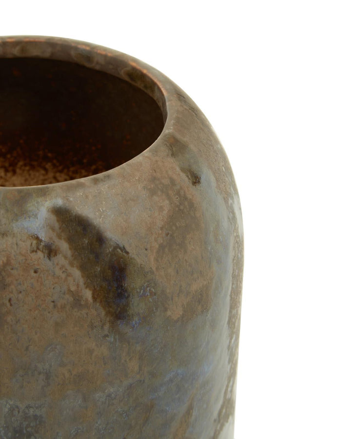 Seda Brown Reactive Glaze Vase - Ideal