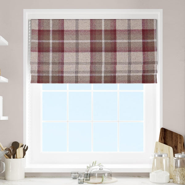 Hestia Mulberry Made To Measure Roman Blind -  - Ideal Textiles