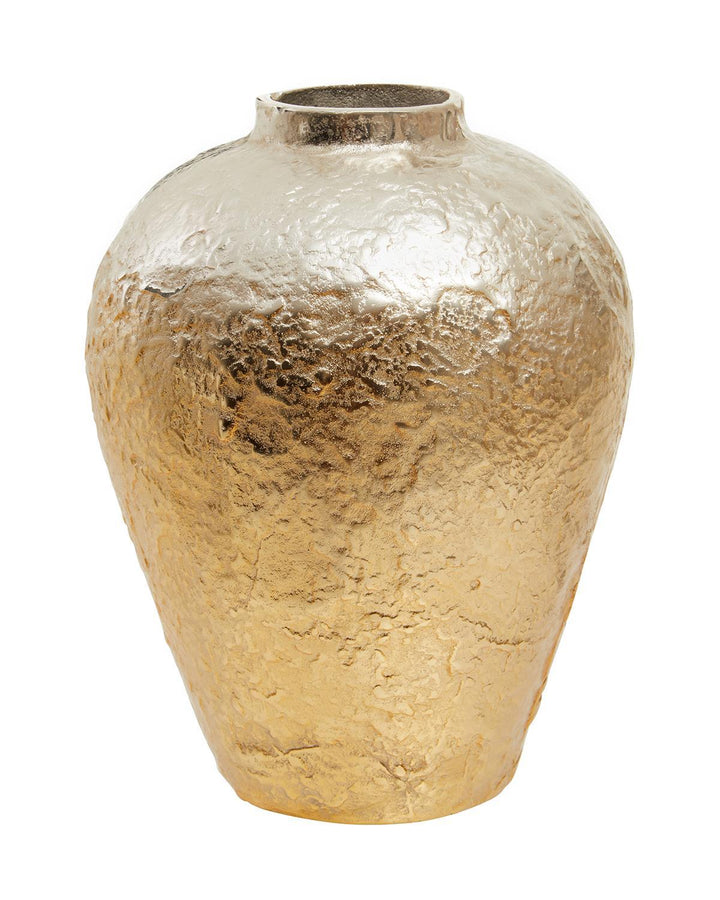 Killin Tapered Textured Silver Gold Large Vase - Ideal