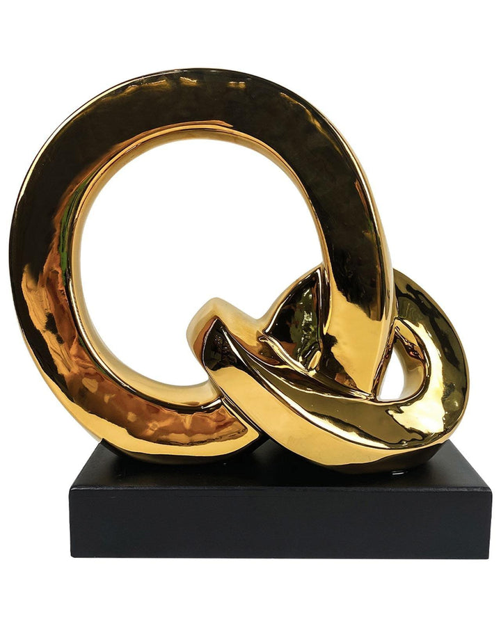 Amari Gold Ring Sculpture - Ideal