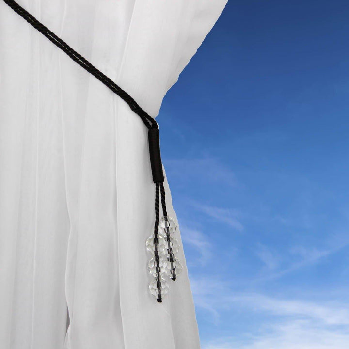 Tsar Chocolate Crystal Gem Curtain Tie Back -  - Ideal Textiles