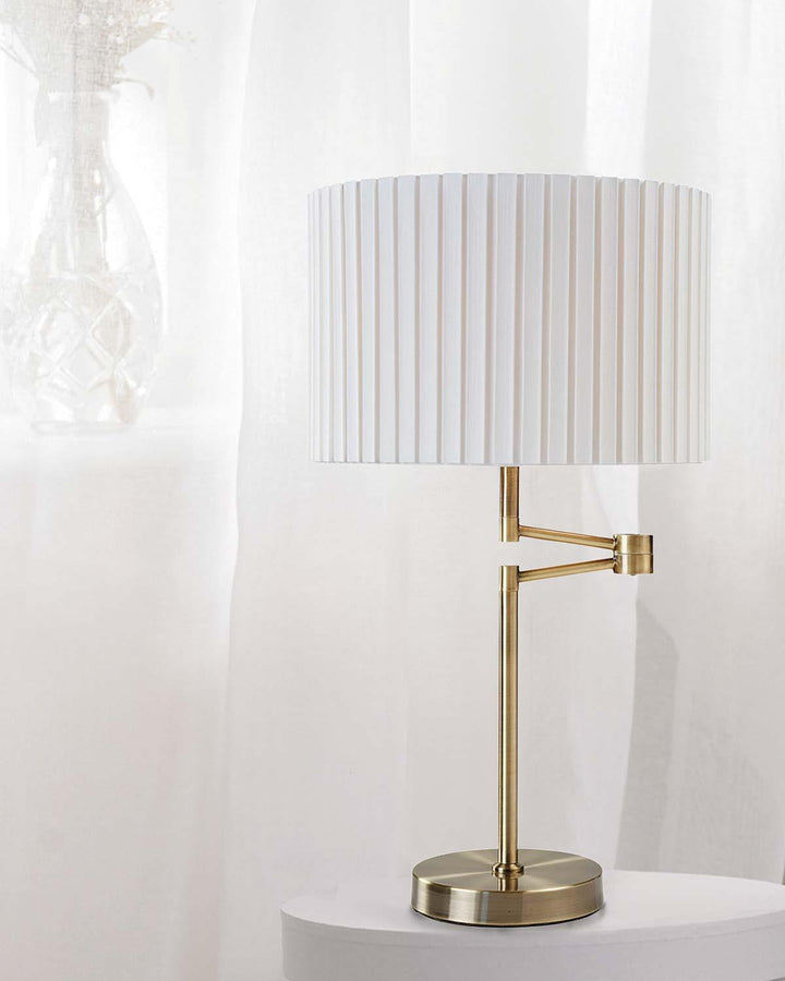 Antique Brass Fenella Table Lamp - Ideal