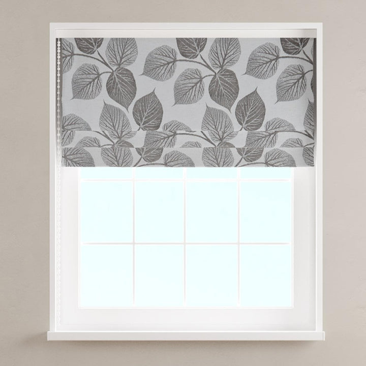Hera Silver Made To Measure Roman Blind -  - Ideal Textiles