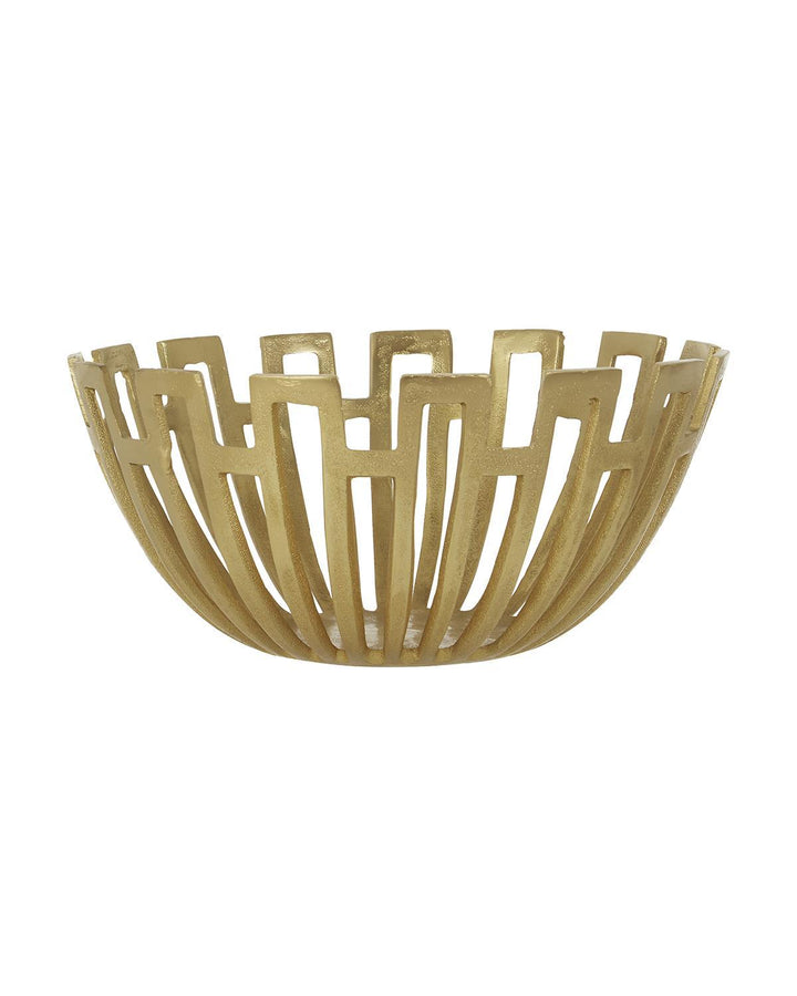 Tarbet Gold Geometric Bowl - Ideal