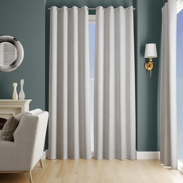 Alcina White Made To Measure Curtains -  - Ideal Textiles