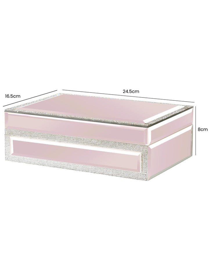 Ariana Pink Lustre Jewellery Box - Ideal